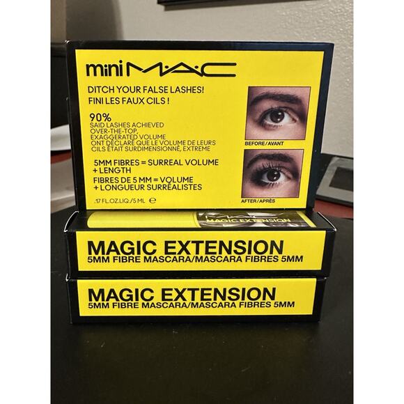 MAC Mascara Magic Extension 2x LASH Black Travel Deluxe Size - Picture 1 of 2